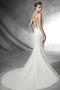 Vestido de novia Corte Sirena Satén Natural Con velo largo Escote Corazón - Página 2