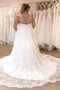 Vestido de novia Cremallera Embarazadas Elegante Playa Imperio Baja escote en V - Página 2