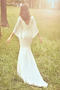 Vestido de novia Cremallera Fuera de casa Manga suelta Natural Escote en V - Página 2