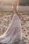 Vestido de novia Cremallera Sencillo Playa Apliques Escote de Tirantes Espaguetis - Página 2