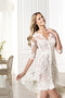 Vestido de novia Encaje Natural Verano Pura espalda Glamouroso Escote en V - Página 3