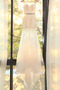 Vestido de novia Encaje Playa Manga corta Elegante Escote con Hombros caídos - Página 5