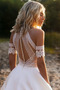 Vestido de novia Encaje Pura espalda Joya largo Falta Playa - Página 4