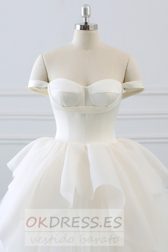 Vestido de novia Escote con Hombros caídos Capa Multi Natural Fuera de casa 5