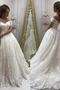 Vestido de novia Espalda Descubierta Apliques Escote con Hombros caídos - Página 1