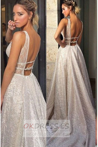 Vestido de novia Espalda Descubierta Corte-A sexy Estrellado primavera 2