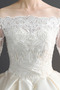 Vestido de novia Formal Apliques Natural Hasta el suelo Escote con Hombros caídos - Página 4