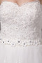 Vestido de novia Formal Cordón Natural Sin mangas Apliques Corte-A - Página 5