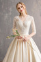 Vestido de novia Formal Cordón primavera Falta Abalorio Escote en V - Página 4