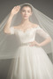 Vestido de novia Formal Corte-A Escote con Hombros caídos Invierno Encaje - Página 3