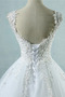 Vestido de novia Formal Corte-A Escote Corazón Cordón Triángulo Invertido - Página 3