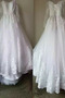 Vestido de novia Formal Drapeado Natural Baja escote en V Escote en V - Página 2