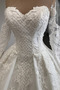 Vestido de novia Formal Encaje Manzana Natural Cola Catedral Capa de encaje - Página 4