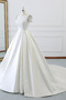 Vestido de novia Formal Espalda Descubierta Abalorio largo Natural Escote con Hombros caídos - Página 3