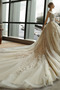 Vestido de novia Formal Iglesia Satén Escote redondo Natural Sin mangas - Página 3