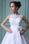 Vestido de novia Fuera de casa Arco Acentuado Organza Corto Blanco Verano - Página 5