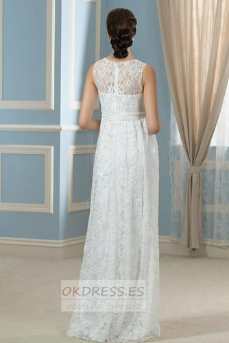 Vestido de novia Fuera de casa Moderno Barco Imperio Imperio Cintura 3