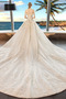 Vestido de novia Iglesia Corte-A Escote con Hombros caídos Apliques - Página 2