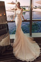 Vestido de novia Iglesia Elegante Escote con Hombros caídos Corte Sirena - Página 4