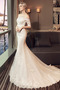 Vestido de novia Iglesia Elegante Escote con Hombros caídos Corte Sirena - Página 3
