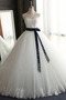 Vestido de novia Iglesia Sin tirantes Formal Corte-A Satén Natural - Página 5