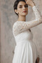 Vestido de novia Imperio Embarazadas Natural Escote en V Fuera de casa - Página 3