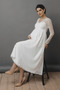 Vestido de novia Imperio Embarazadas Natural Escote en V Fuera de casa - Página 4