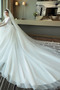 Vestido de novia Invierno tul Cordón Apliques Corte-A Falta - Página 4