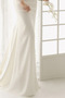 Vestido de novia Manga larga Escote con Hombros caídos Satén Elástico - Página 4