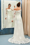 Vestido de novia Manga larga largo Botón Corte Recto Encaje Natural - Página 7