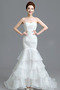 Vestido de novia Organza Pera Capa Multi Corte Sirena Natural Elegante - Página 3