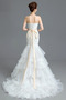 Vestido de novia Organza Pera Capa Multi Corte Sirena Natural Elegante - Página 2