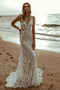 Vestido de novia Otoño Playa Corte Sirena Elegante Encaje Encaje - Página 1