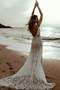 Vestido de novia Otoño Playa Corte Sirena Elegante Encaje Encaje - Página 2
