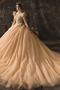 Vestido de novia Otoño Cordón Fuera de casa Capa Multi Escote con cuello Alto - Página 1