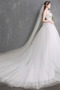 Vestido de novia Otoño Corte-A Cordón Natural Lazos Sencillo - Página 3