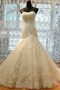 Vestido de novia Otoño Corte Sirena Encaje Apliques Cordón Sin mangas - Página 1