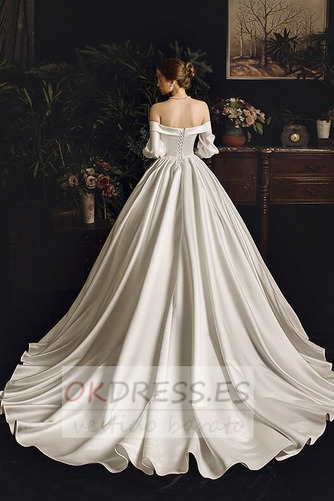 Vestido de novia Otoño Falta Natural Corte-A Elegante Camiseta 2