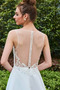 Vestido de novia Playa Cola Capilla Corte-A Pura espalda Encaje Escote en V - Página 5