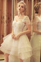 Vestido de novia Playa Natural Asimètrico Cremallera Arco Acentuado - Página 4