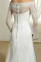 Vestido de novia Playa Natural Encaje Cremallera Escote con Hombros caídos - Página 4