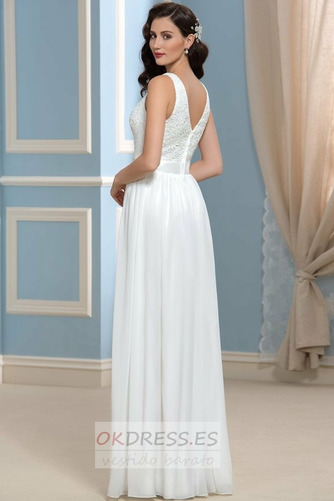 Vestido de novia Playa Natural primavera Corte-A Elegante Encaje 2