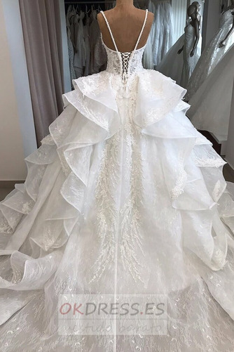 Vestido de novia Playa Natural vendimia Invierno Transparente Corte-A 2