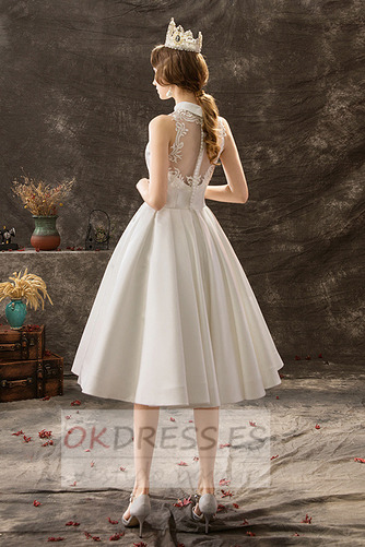 Vestido de novia Playa Oscilación Encaje Elegante Natural Pura espalda 2