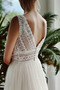 Vestido de novia Playa Romántico Cremallera Natural Drapeado Escote en V - Página 4