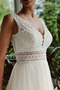 Vestido de novia Playa Romántico Cremallera Natural Drapeado Escote en V - Página 3
