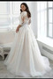Vestido de novia Playa Tallas grandes Drapeado largo Elegante primavera - Página 2