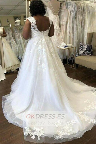 Vestido de novia primavera Drapeado Formal Baja escote en V Escote en V 2