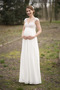 Vestido de novia primavera Imperio Embarazadas Sin mangas Imperio Cintura - Página 1