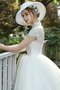Vestido de novia Sala Camiseta Escote con cuello Alto Manga corta Triángulo Invertido - Página 11